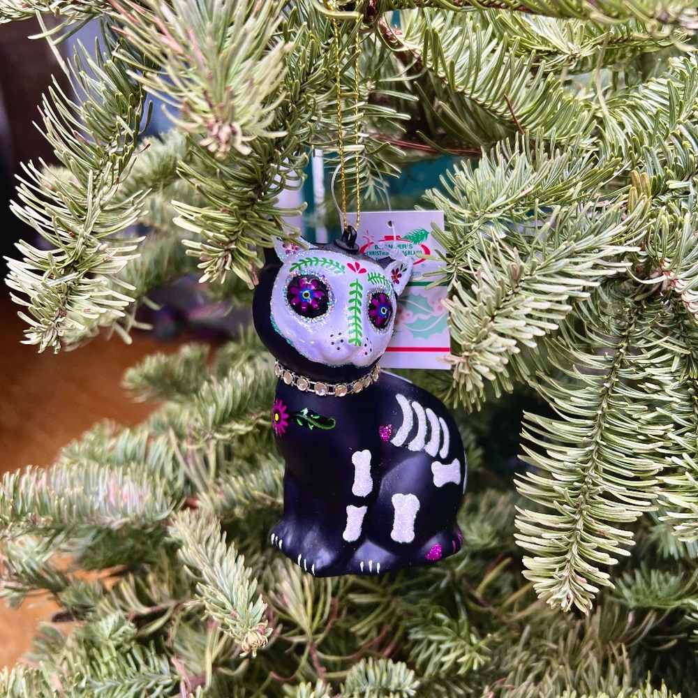 Cat Day of the Dead ornament